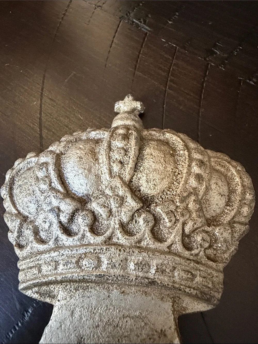 Decorative Crown Bottle Opener in Aged Silver Finish